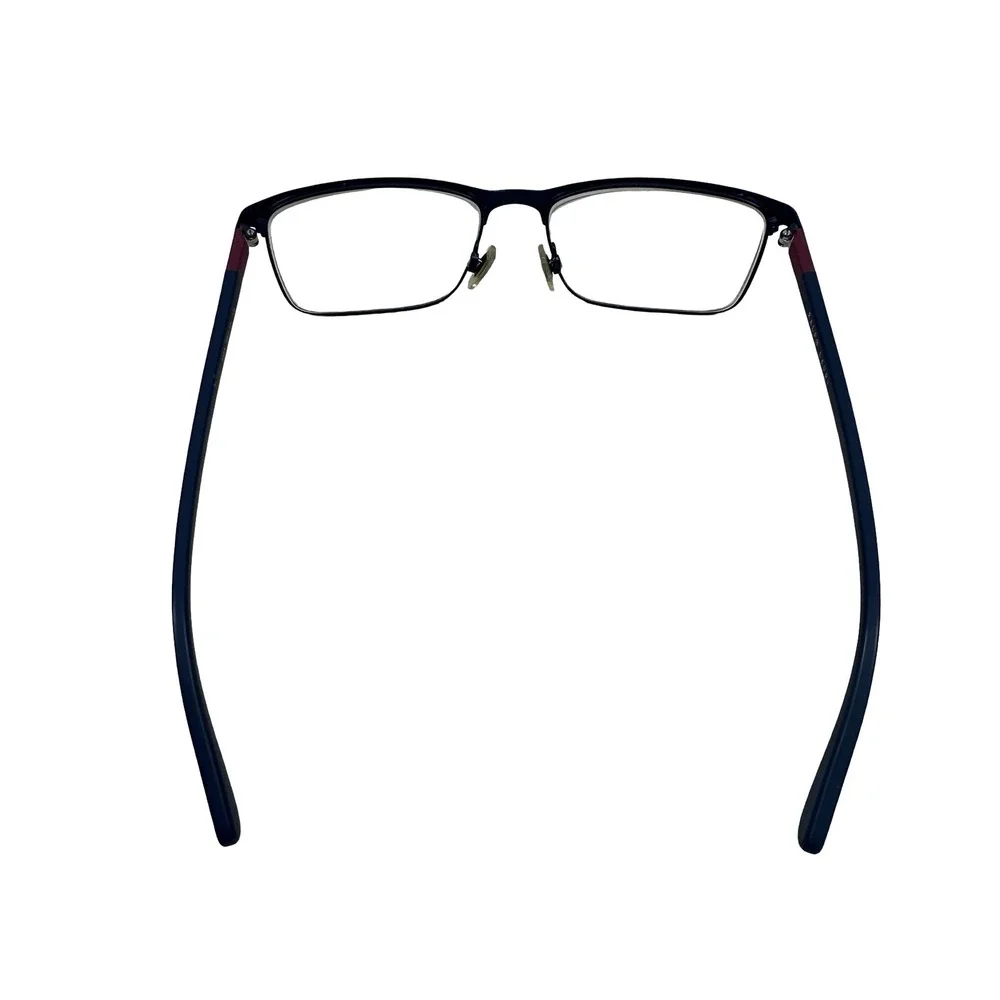 Polo‎ Ralph Lauren Men Navy Blue Burgundy 9303 Rectangular Eyeglass Frames 145
